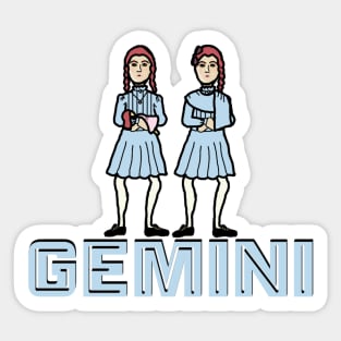 "Gemini" Shining Twins Zodiac Graphic Sticker